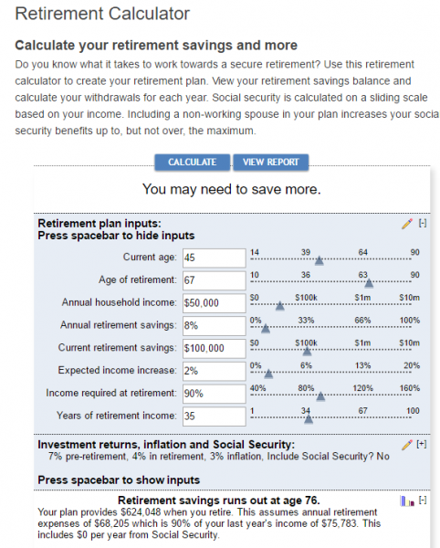 Money Needed For Retirement Calculator