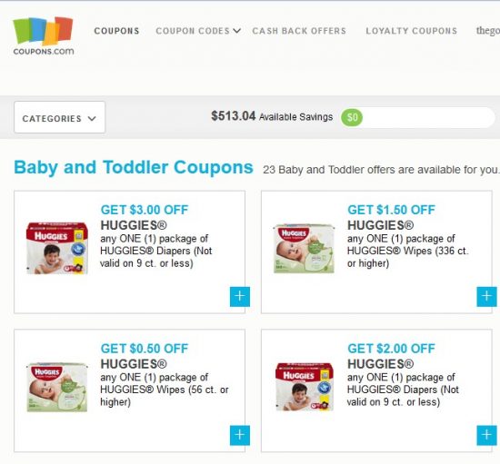 save money with baby and toddler coupons