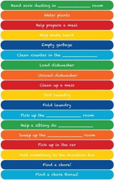 chore list for kids