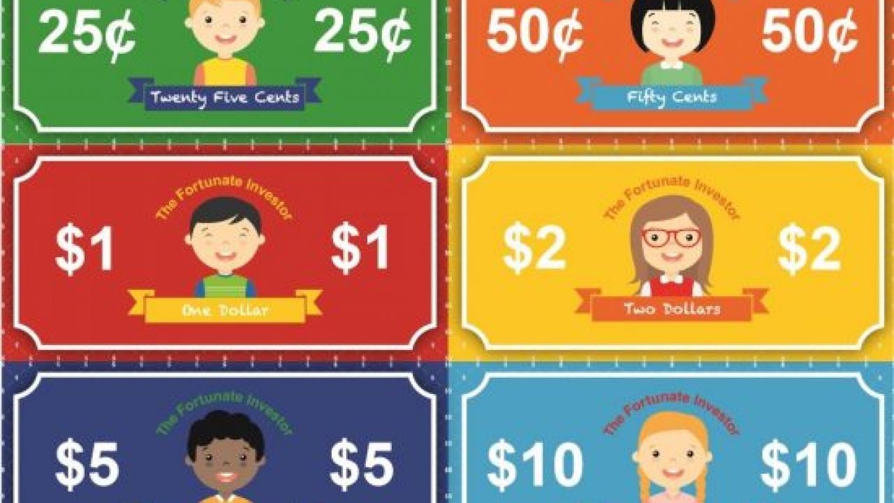 Money Chart For Kindergarten