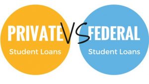 Federal and private student loans