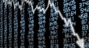 stock market falling into a crash